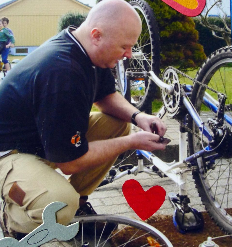 JB fixing bike
